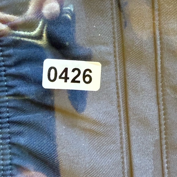 Athleta Brooklyn Pull-On Pants Blue Camo Print Size 10 - Picture 8 of 8